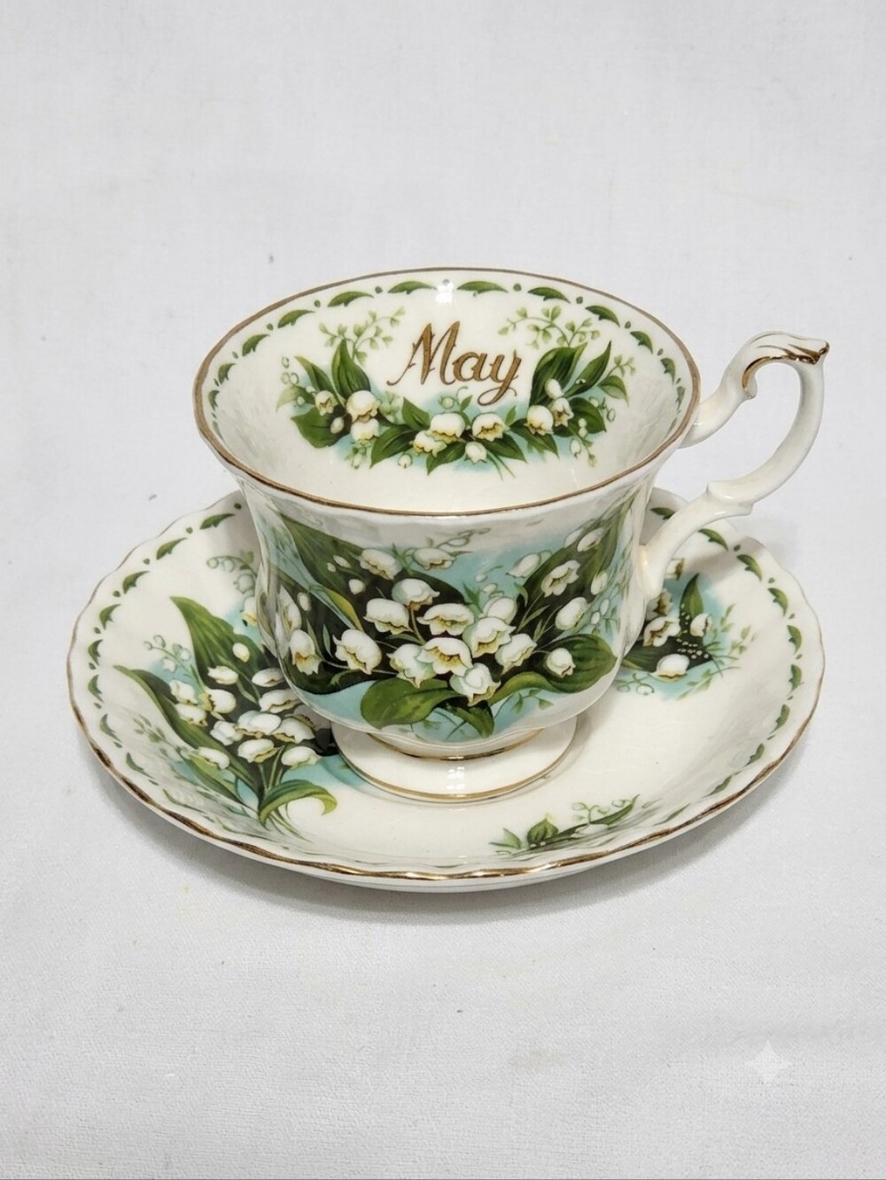 Royal Albert "May" Lily of the Valley Teacup & Saucer
